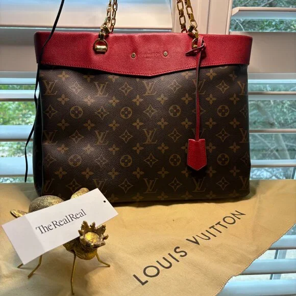 Louis Vuitton Monogram Pallas MM Shopper Cerise Excellent Condition - Picture 2 of 16